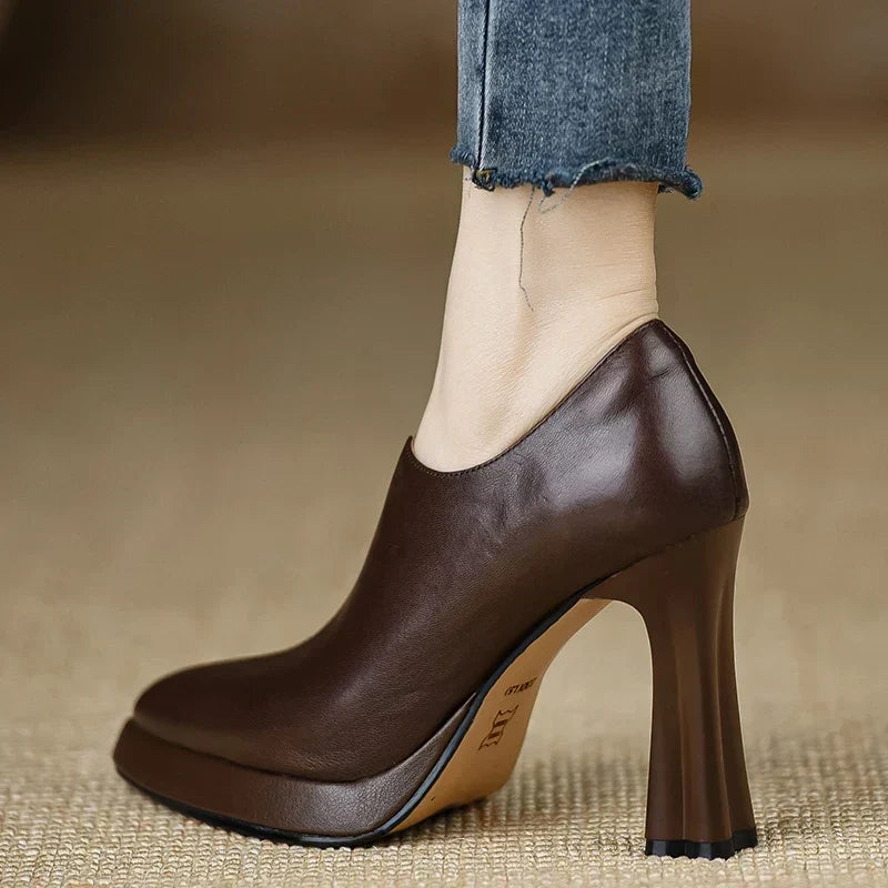 Anita | Leather Heels
