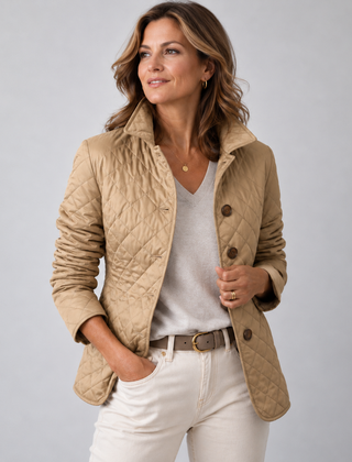 Lucinda | Lightweight Quilted Jacket - Tan