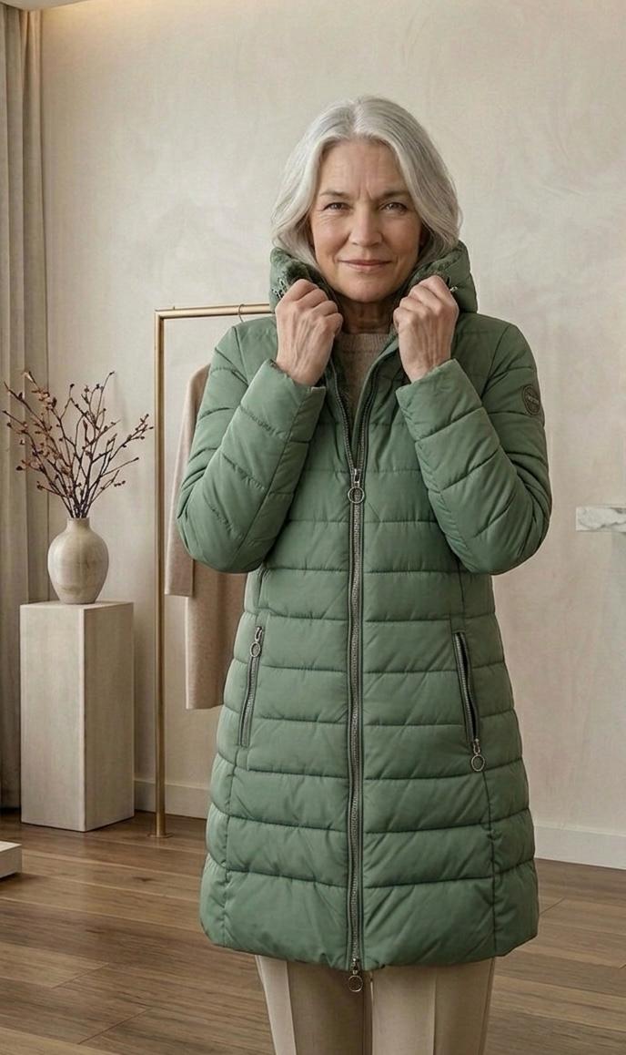 Anna Quilted A-Line Winter Coat