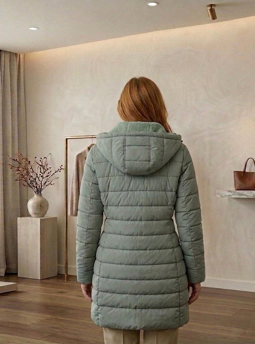 Anna Quilted A-Line Winter Coat