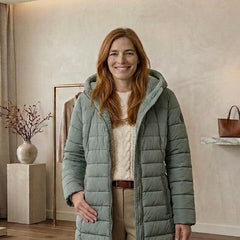 Anna Quilted A-Line Winter Coat