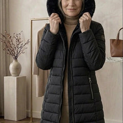 Anna Quilted A-Line Winter Coat