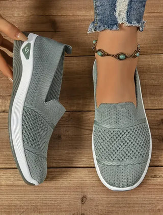 ComfortEase Slip-On Sneakers - Green