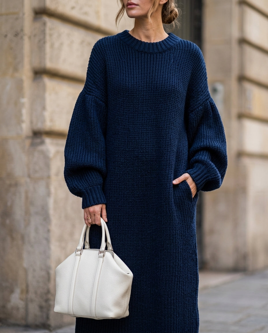 Adara Women's Oversized Knit Maxi Dress