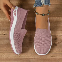 ComfortEase Slip-On Sneakers - Pink