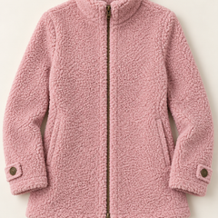 Nell | Sherpa Zip Jacket - Pink