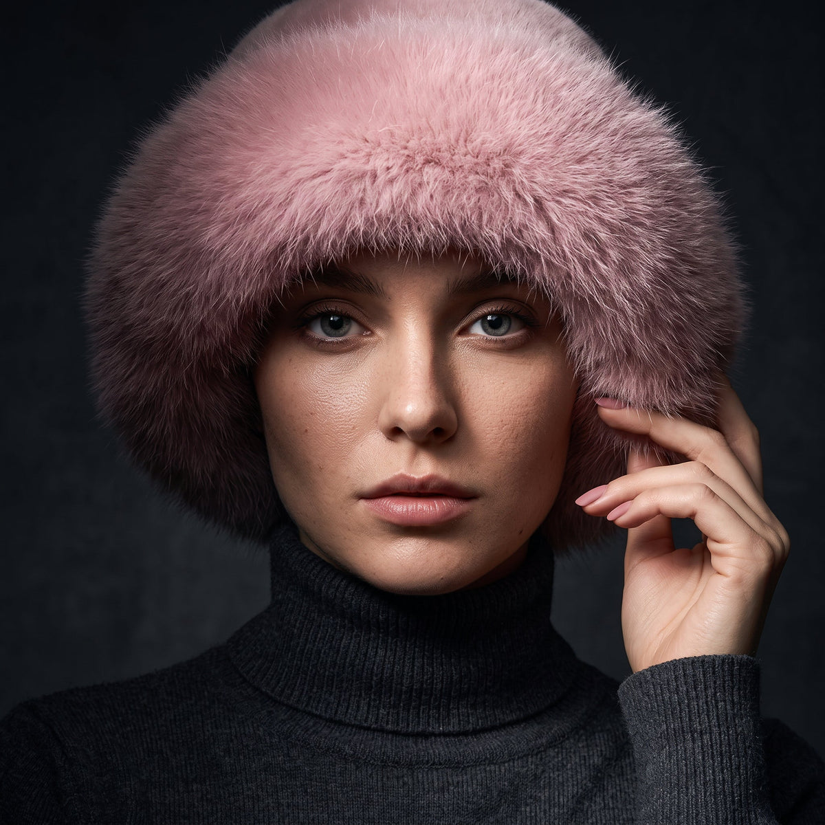 Ingrid | Soft Faux Fur Wide-Brim Bucket Hat