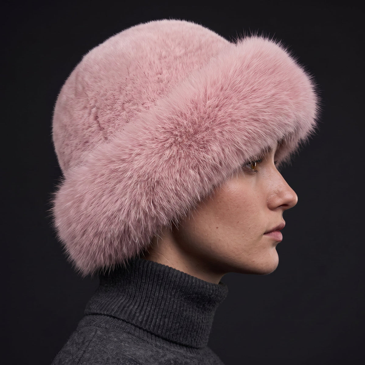 Ingrid | Soft Faux Fur Wide-Brim Bucket Hat