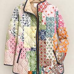 MORGANA | QUILTED HERITAGE PATCHWORK JACKET - Multicolour