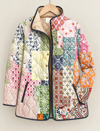 MORGANA | QUILTED HERITAGE PATCHWORK JACKET - Multicolour
