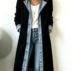 Riley | Casual Long-line Knit Cardigan - Black