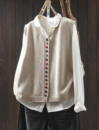Shirley | Everyday Elegance Knit Vest - Ivory