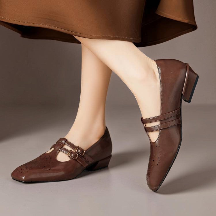 Marisol | Brogued Dual-Strap Pump