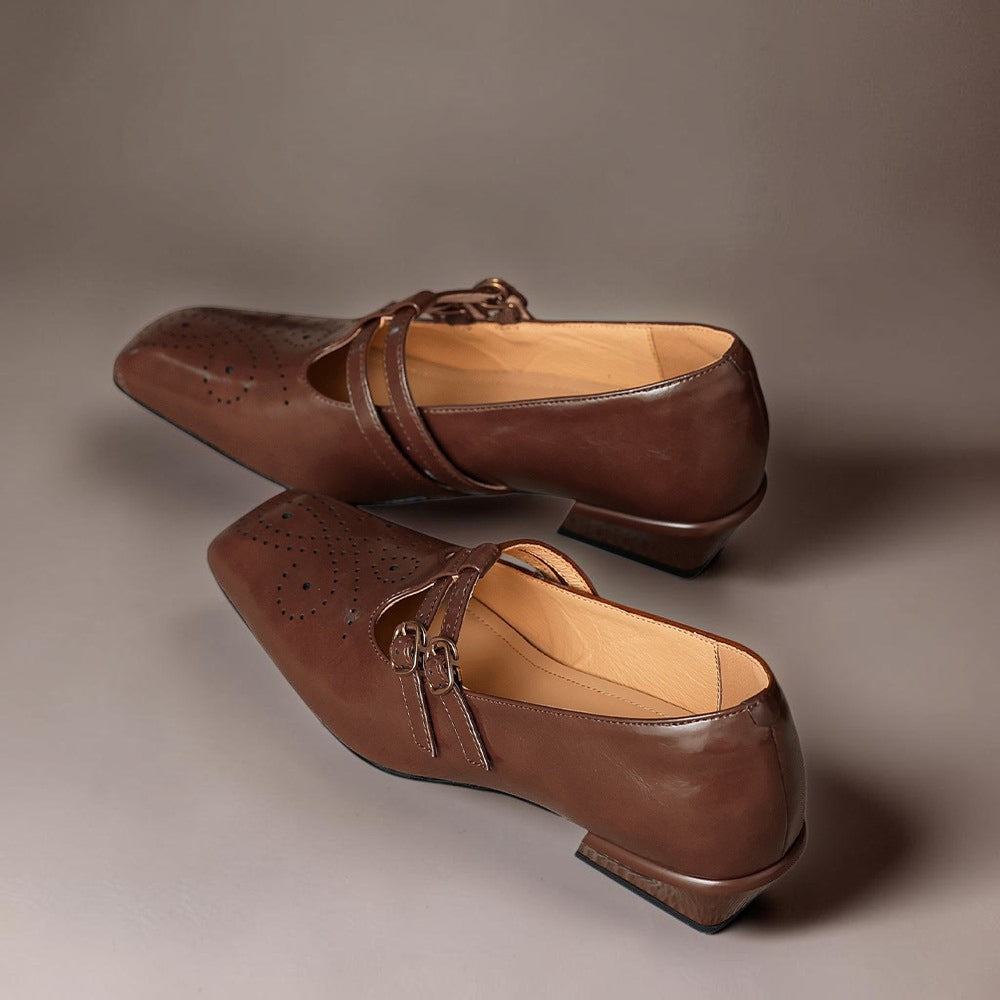 Marisol | Brogued Dual-Strap Pump