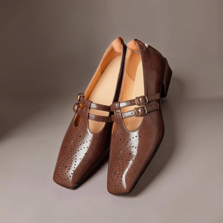 Marisol | Brogued Dual-Strap Pump