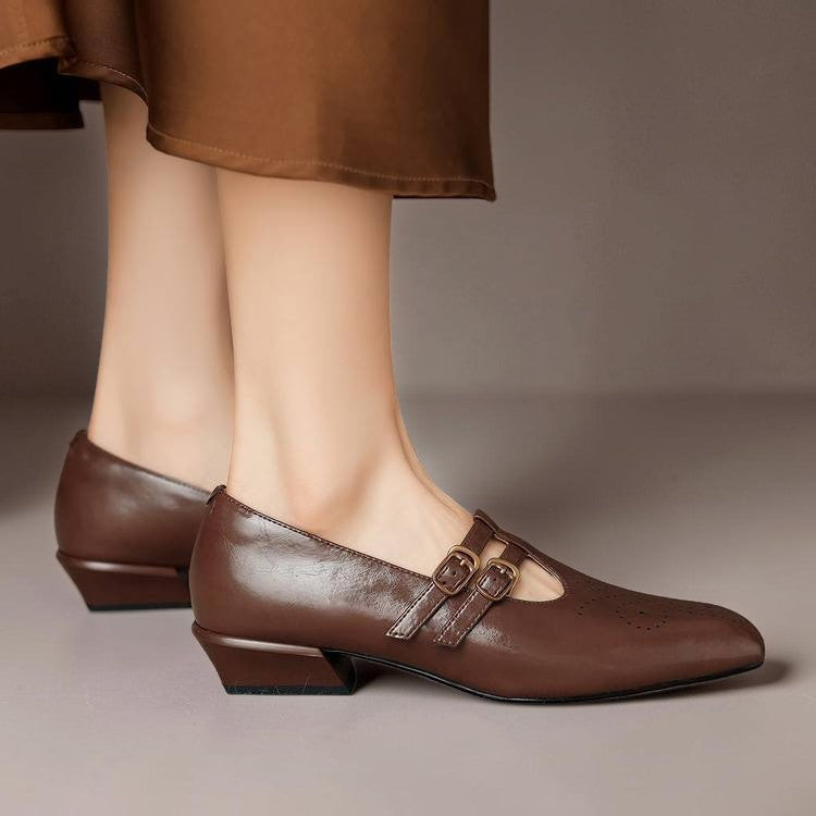 Marisol | Brogued Dual-Strap Pump