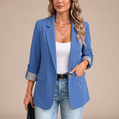 Cora | Rollable-Sleeve Soft-Tailored Blazer