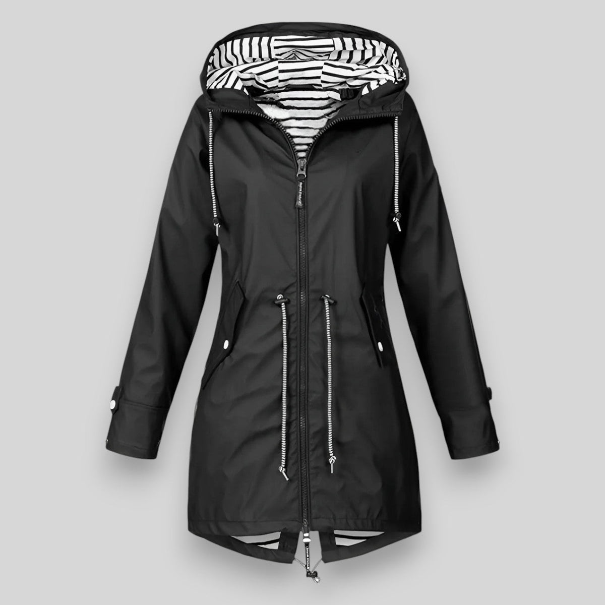 Waterproof Rain Jacket - Black